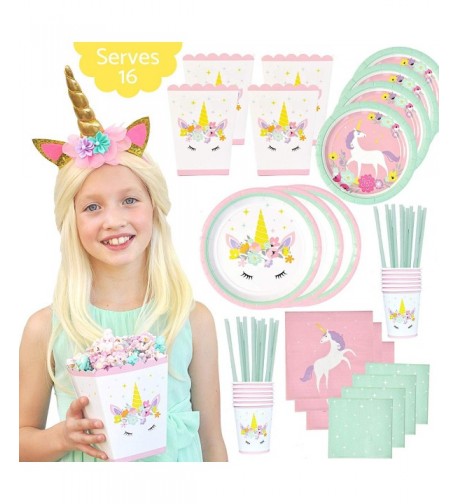 Unicorn Birthday Party Supplies Set