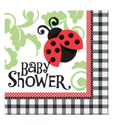 Ladybug Baby Shower Napkins 16ct