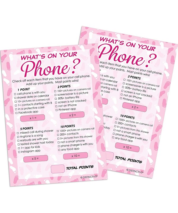 Whats Your Phone Shower Cards