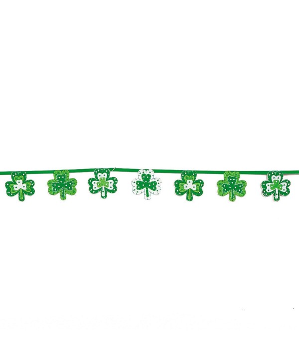 Patricks Shamrock Felt Garland Accents