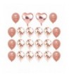 Rose Gold Confetti Balloons Pieces