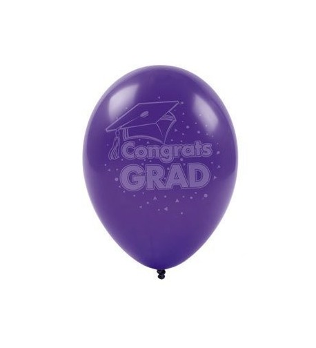 Party902 17148 Purple Graduation Balloons