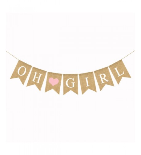 Burlap Banner Shower Party Decorations