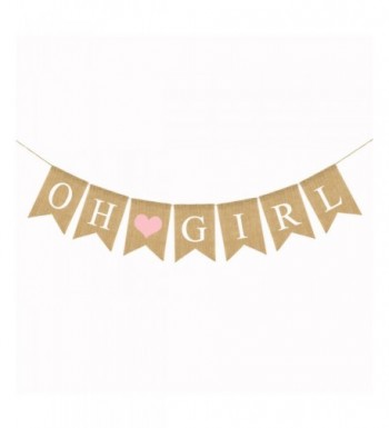 Burlap Banner Shower Party Decorations