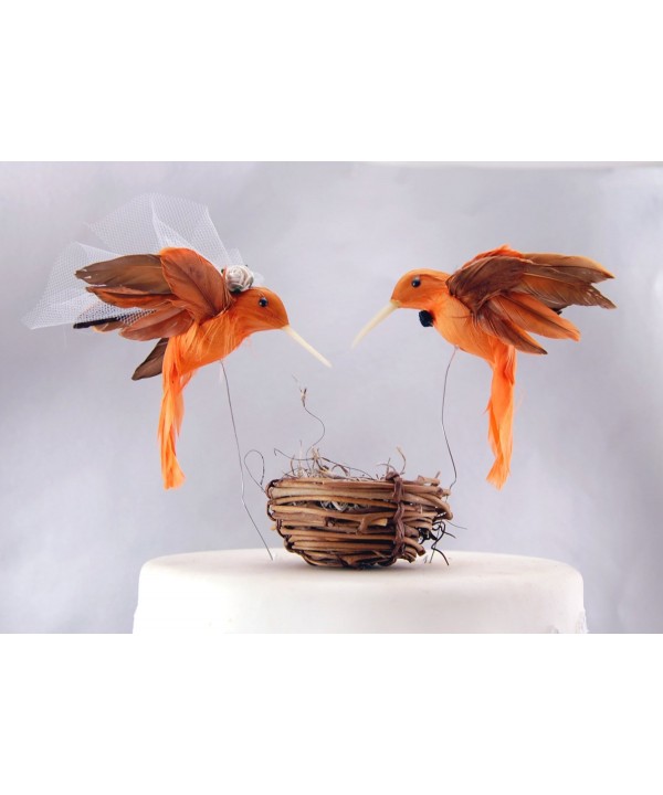 Hummingbird Cake Topper Humming Tangerine