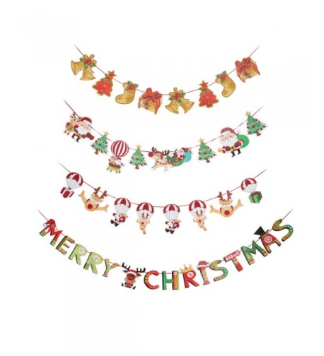 Christmas Banners Garlands Decoration Fireplace