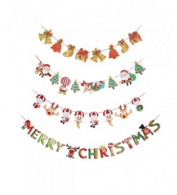 Christmas Banners Garlands Decoration Fireplace