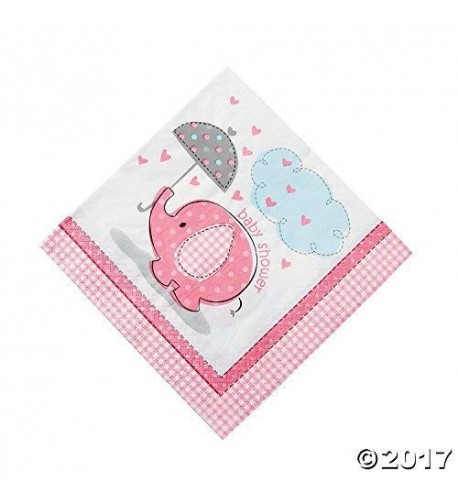 Umbrella Elephant Shower Large Napkins