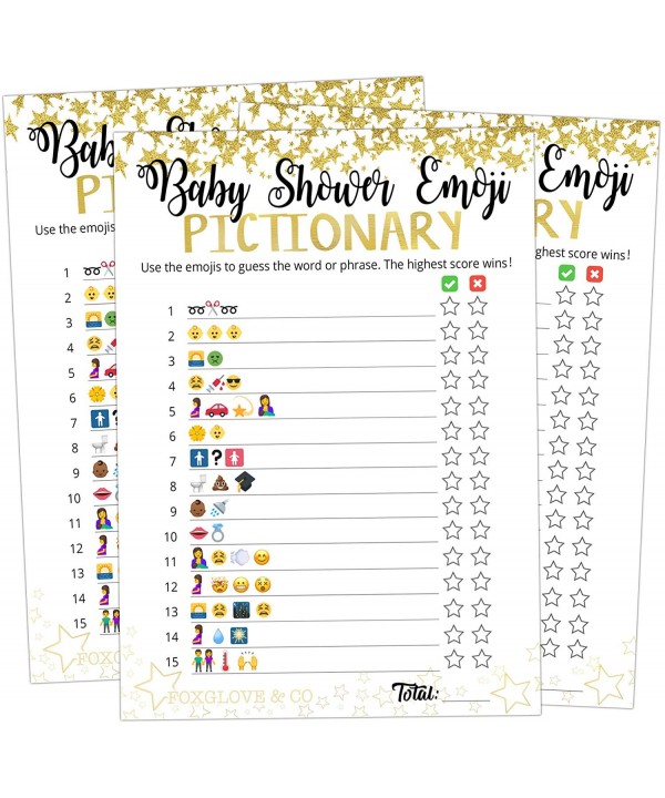 Emoji Pictionary Baby Shower Games