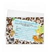 Shower Invitations Jungle Printed Neutral