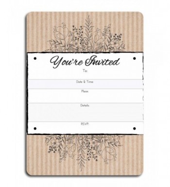 Home Advantage Rustic Wedding Invitations