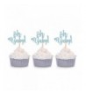 Glitter Cupcake Toppers Birthday Decorations