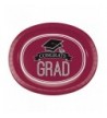 Graduation School Spirit Burgundy Plates