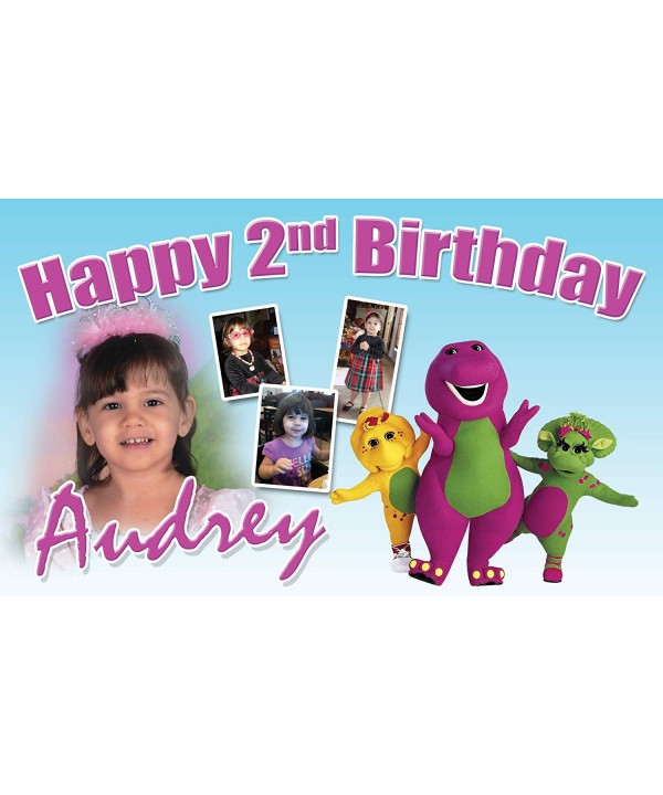 Demea Printing Barney Birthday Banner