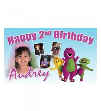 Demea Printing Barney Birthday Banner