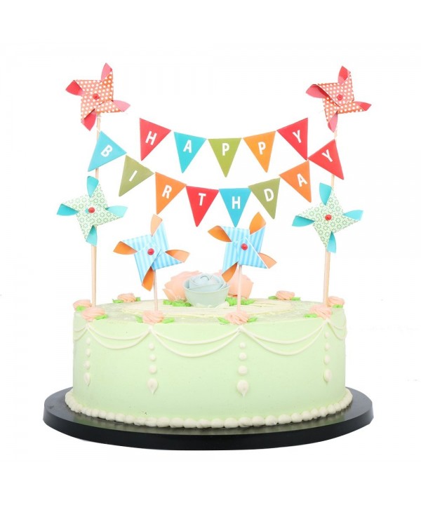 LXZS BH Birthday Topper Banner Windmill