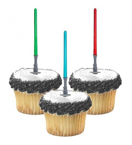 Adorox Lightsaber Cupcake Birthday Decorations