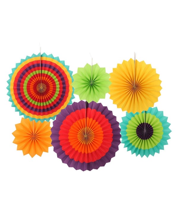 FECEDY Round Fiesta Colorful Decoration