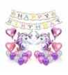 Unicorn Balloons Birthday Banner Supplies