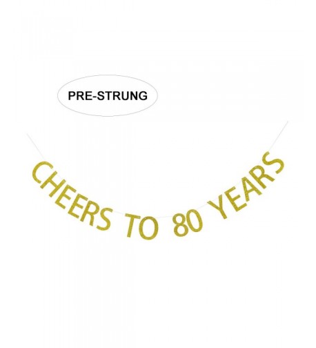 Gold Glitter Cheers Years Banner