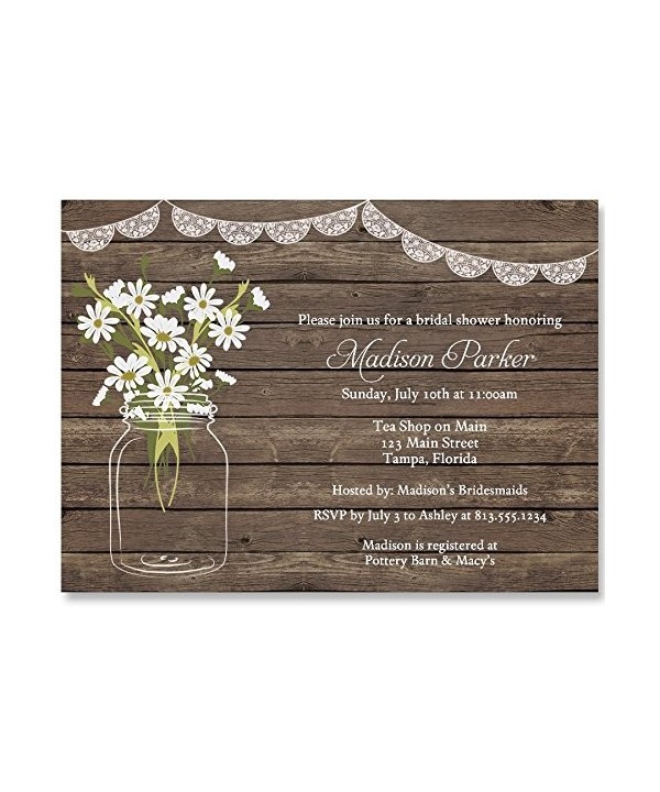 Invitations Wedding Country Printed Envelopes