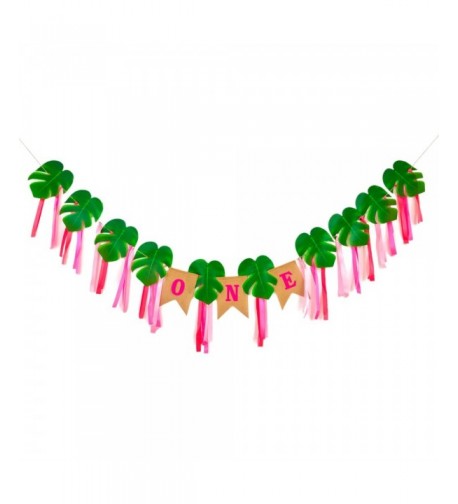 LJDJ Birthday Decorations Tropical Leaves