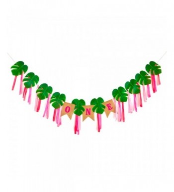 LJDJ Birthday Decorations Tropical Leaves