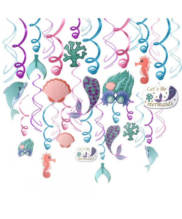 Konsait Decoration Birthday Supplies Mermaid Hippocampus
