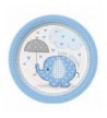 Blue Elephant Shower Dessert Plates