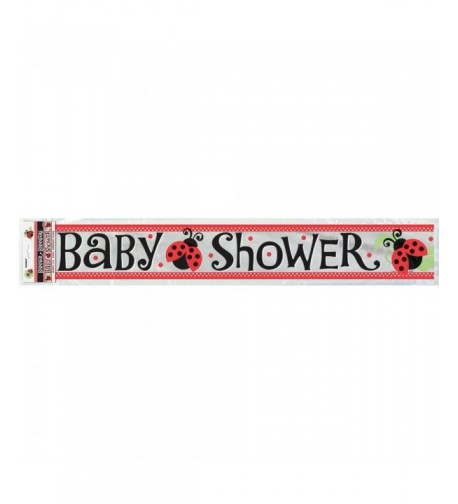 12ft Foil Ladybug Shower Banner