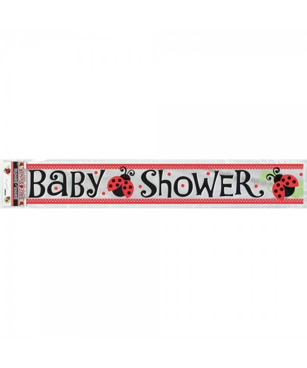 12ft Foil Ladybug Shower Banner