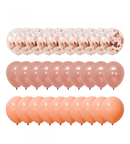 Rose Gold Confetti Blush Balloons