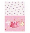 Pink Clothesline Shower Plastic Tablecloth