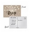 Blank Rustic RSVP Postcards Birthdays