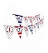 Ahoy Nautical Shower Banner Pennant