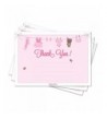 Shower Thank Cards Girls Envelopes