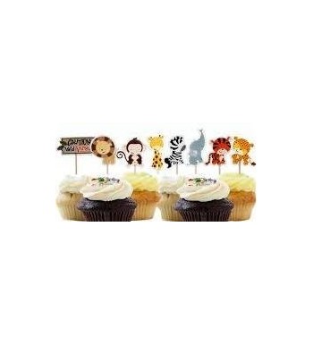 Animals Cupcake Toppers Jungle Birthday