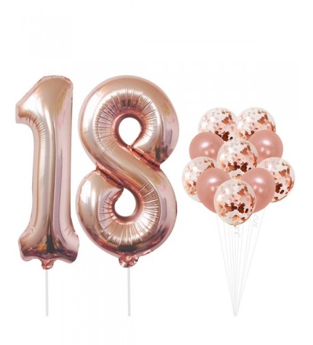 KatchOn Rose Gold Number Balloons