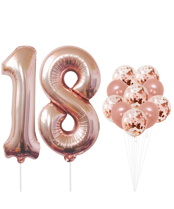 KatchOn Rose Gold Number Balloons