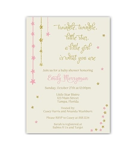 Twinkle Invitations Glitter Customized Envelopes