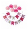 XADP Birthday Banner Flowers Decorations