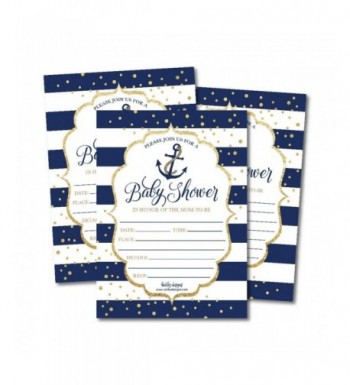 Nautical Invitations Sprinkle Printable Supplies