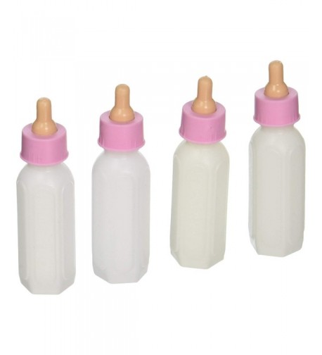 Plastic Pink Bottle Shower Favors