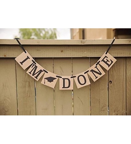 RAINLEMON Vintage Banner Graduation Decoration