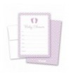 Purple Footprint Fill Shower Invitations