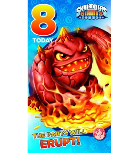 Skylanders Giants Birthday Card Age