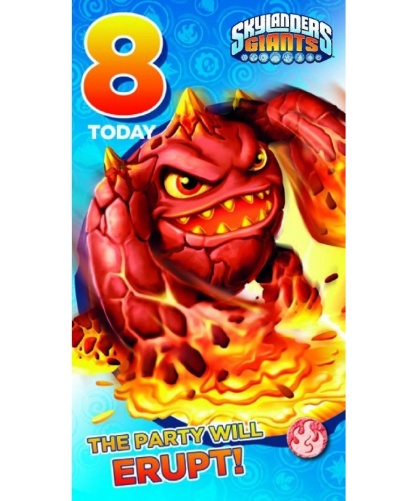 Skylanders Giants Birthday Card Age