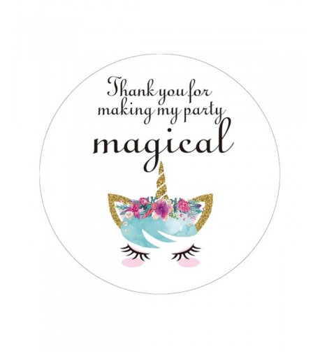 MAGJUCHE Magical Unicorn Stickers Birthday