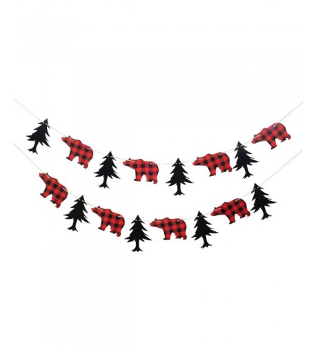 Lumberjack Garland Supplies Birthday Decoration