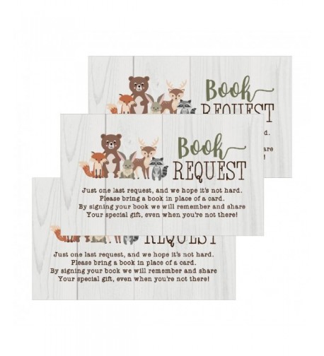 Woodland Request Animals Invitations Business